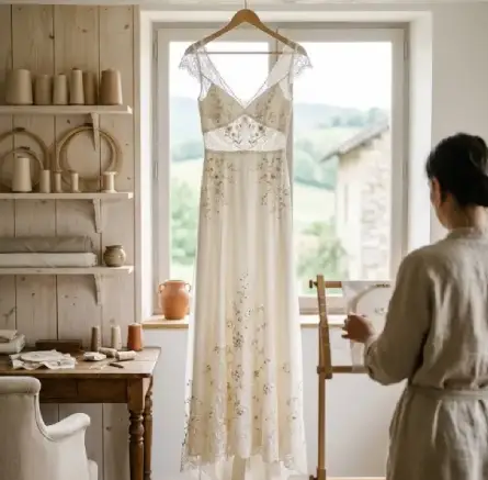 assortiment de créations brodées pour habiller tout votre mariage