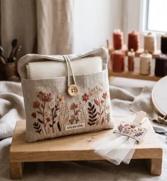 atelier de broderie artisanale en Isère spécialisé mariage
